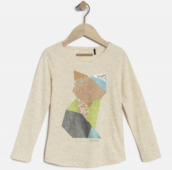 IKKS Nordik Winter longsleeve "fox" beige chiné